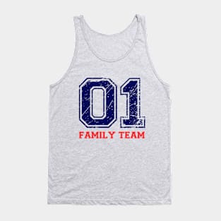 Funny T-Shirt 01 Family Team for Everyday Tank Top